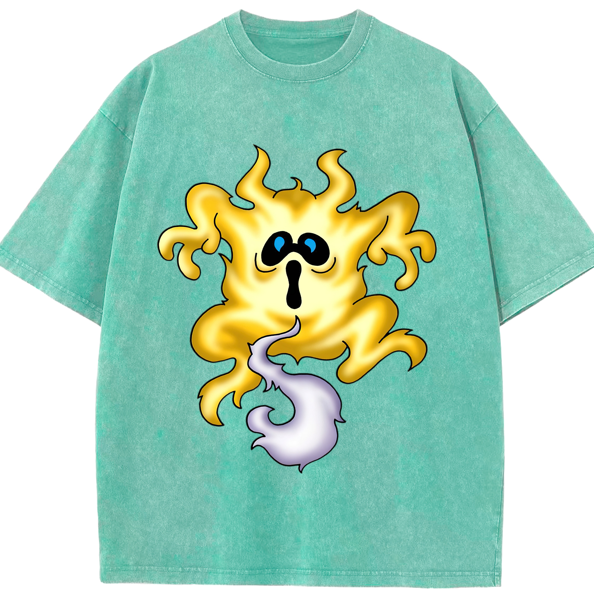 （画像用） ドラゴンクエスト Doragon Kuesuto Dragon Quest 綿100% ヴィンテージ風 半袖Tシャツ（フロントプリント）